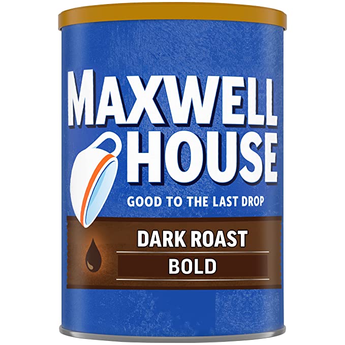 Maxwell House Dark Roast Ground Coffee, Caffeinated 10.5 OZ