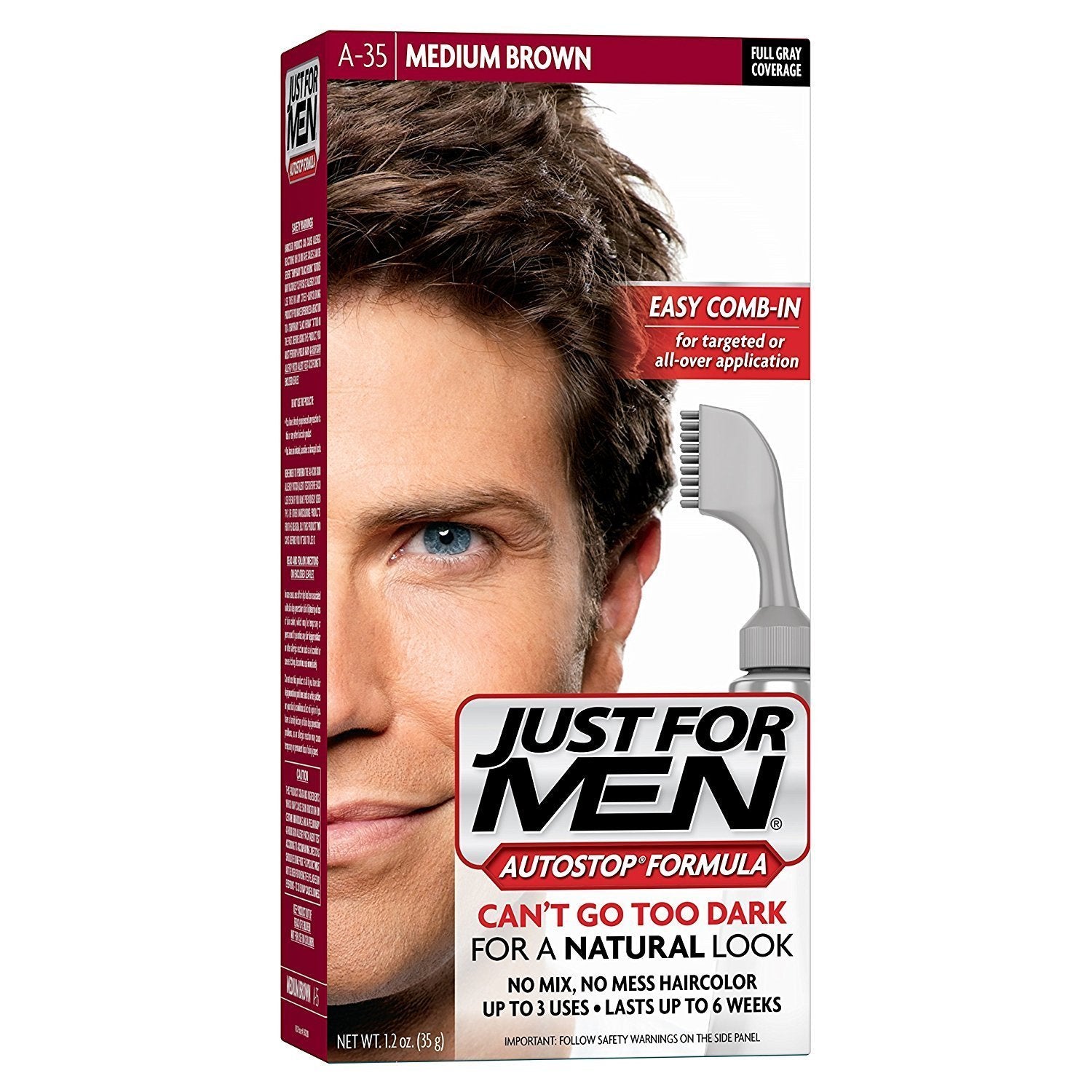 Just For Men Autostop Haircolor Medium Brown A 35
