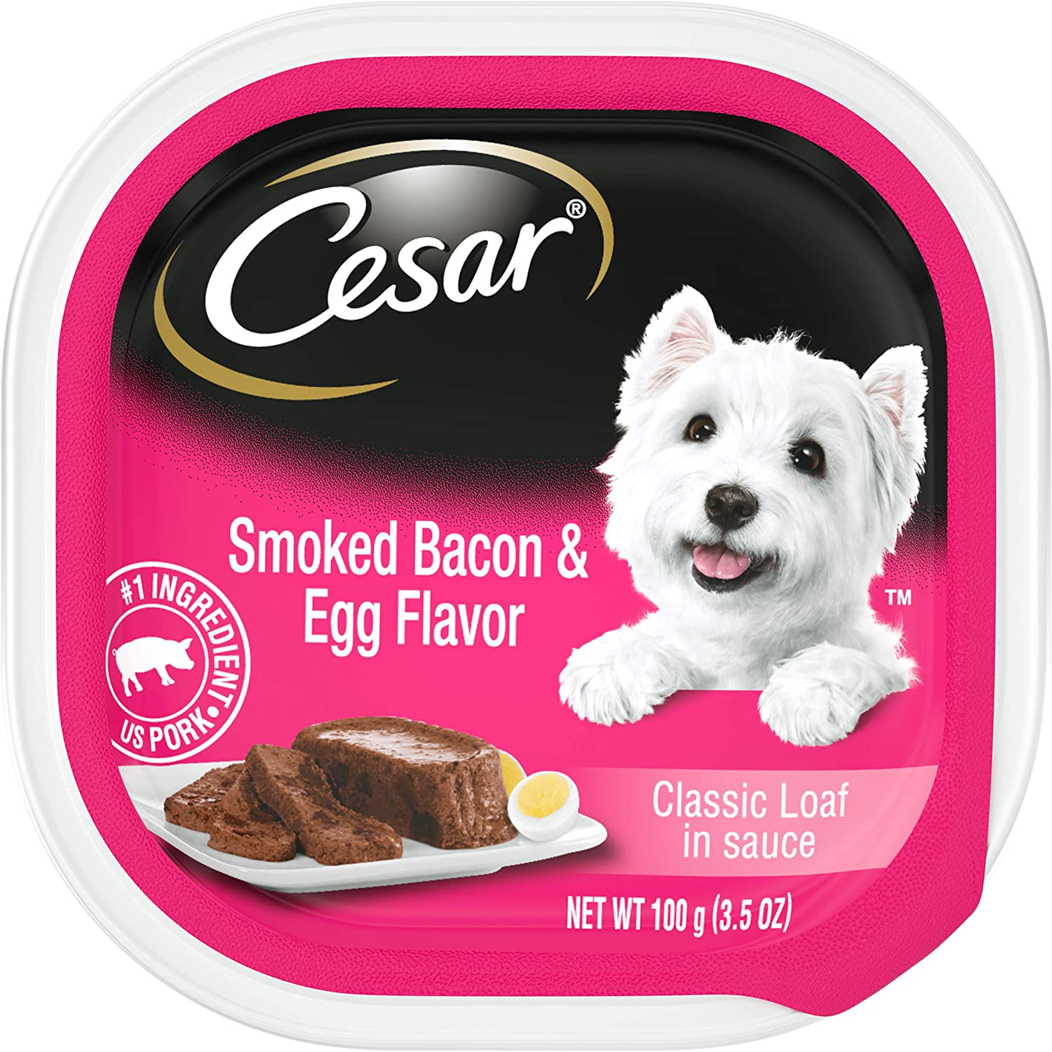 Cesar SUNRISE With Smoked Bacon and Egg Souffle Breakfast Dog Food Trays 3.5 oz.
