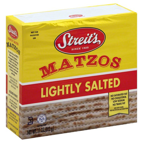 STREIT'S LIGHTLY SALTED MATZOS 11 OZ