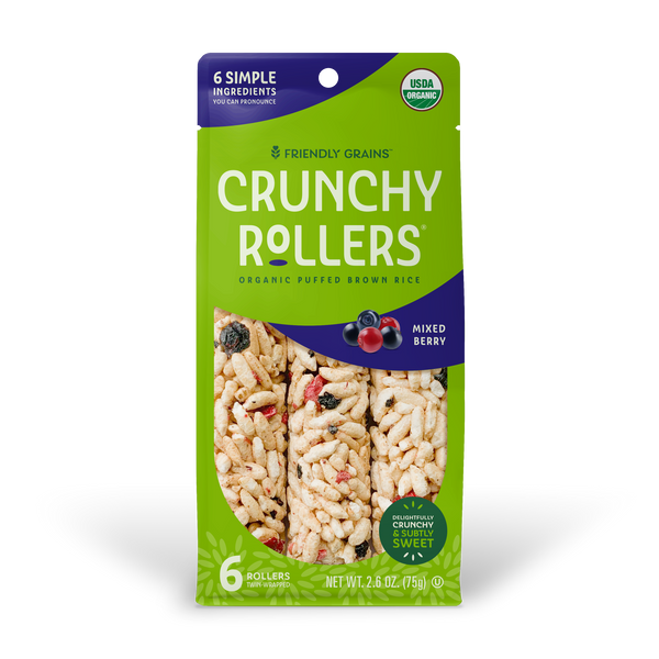FRIENDLY GRAINS CRUNCHY ROLLERS MIXED BERRY 2.6 OZ