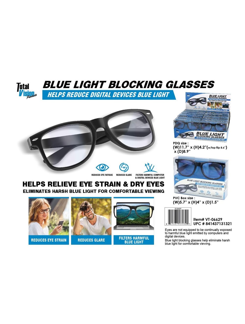 BLUE LIGHT BLOCKING GLASSES
