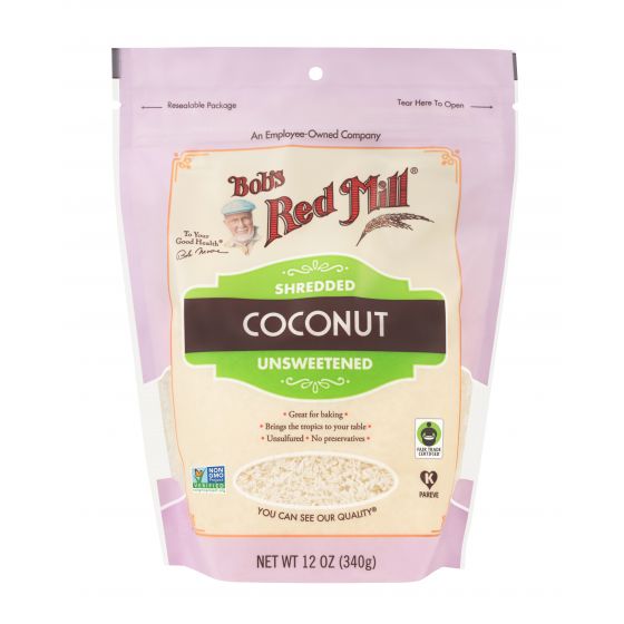 BOB'S RED MILL SHREDDED COCONUT UNSWEETENED 12 OZ