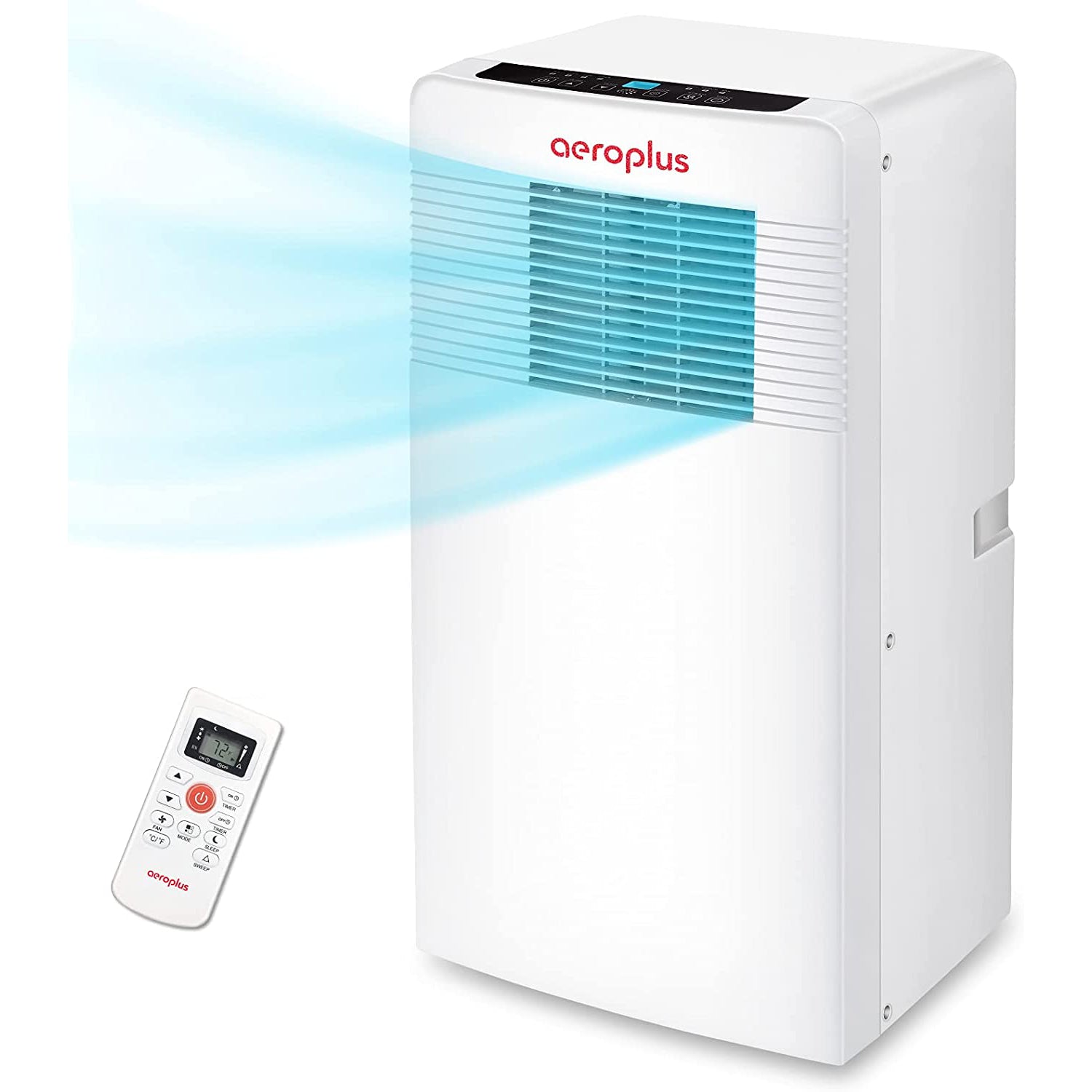 10,000 BTU  Portable Air Conditioner with Remote Control and Dehumidifier