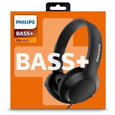 Philips SHL3070BK/27 Bass+ On Ear Headphones, Black