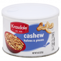 Krasdale Cashew Halves & Pieces, 8 OZ