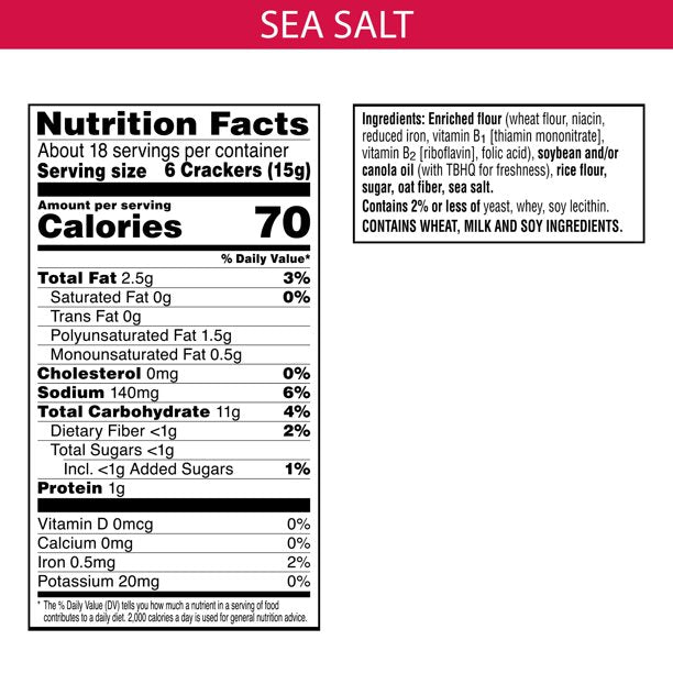 Kellog Town House Sea Salt Pita Crackers 9.5 OZ
