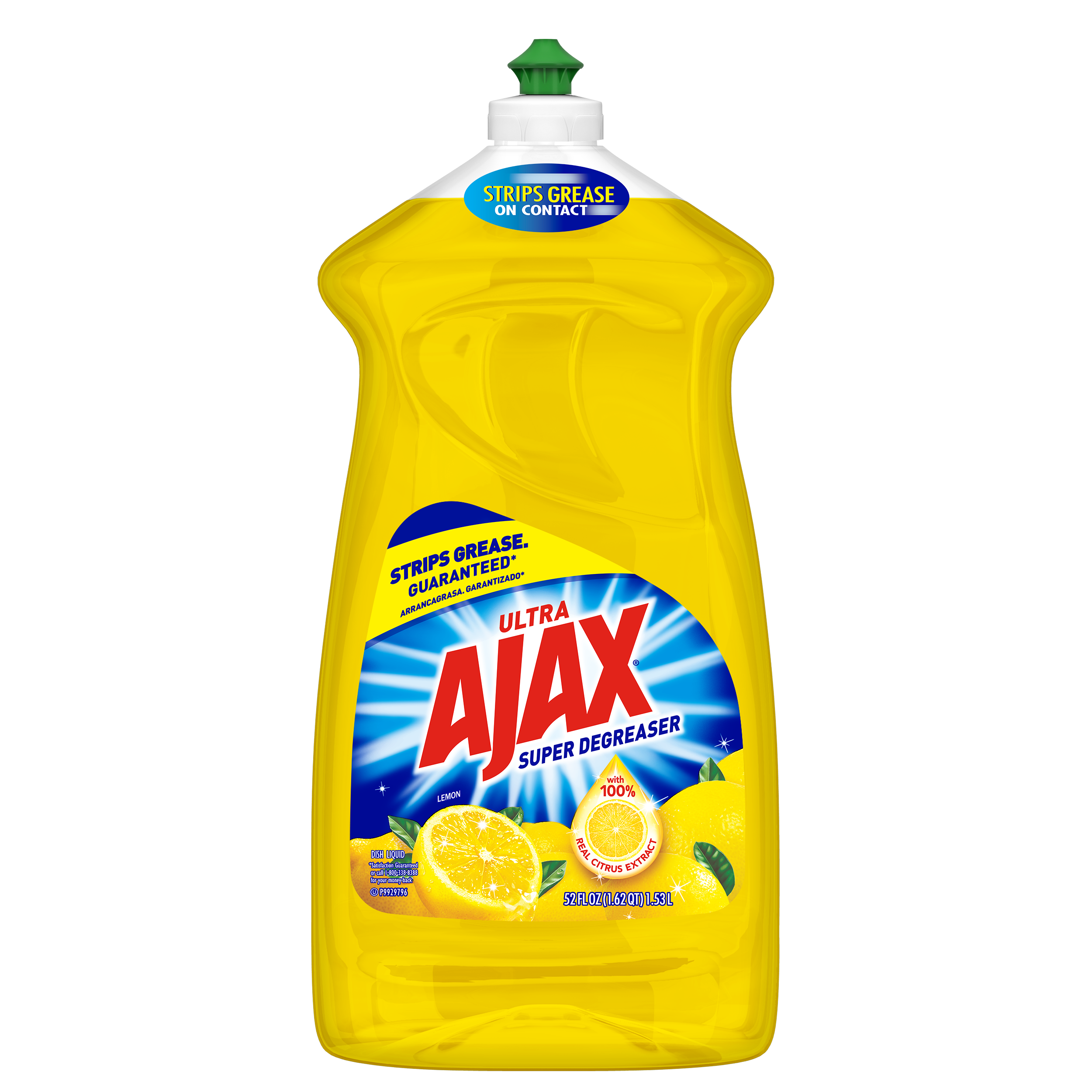 Ajax Ultra Super Degreaser Lemon Liquid Dish Soap - 52oz