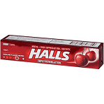 HALLS, Cherry Flavor Cough Drops, 9 Pcs