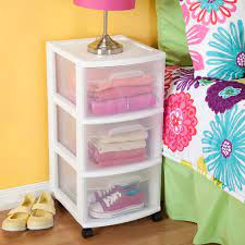 Sterilite 28308002 3 Drawer Cart White