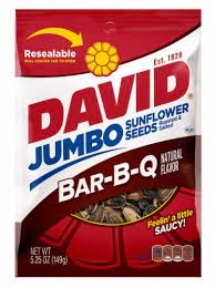 David Seeds Jumbo Sunflower Barbeque Flavor 5.25 OZ