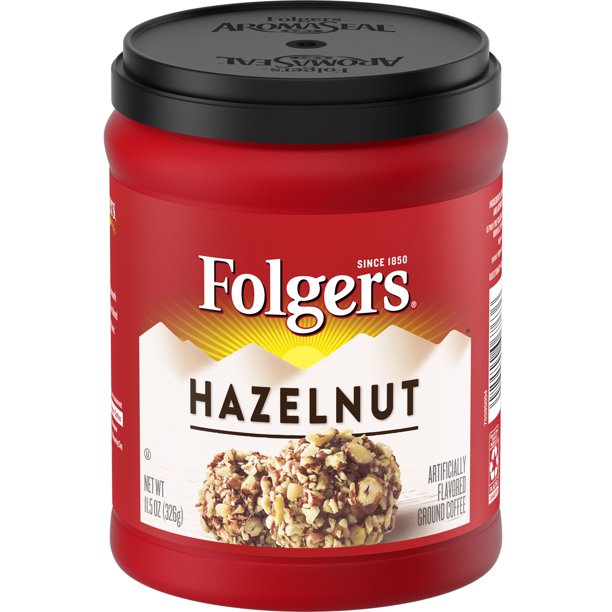 Folgers Hazelnut Mountain Grown Medium Roast Ground Coffee 11.5 OZ