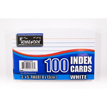 A+ Homework 100 Index Cards